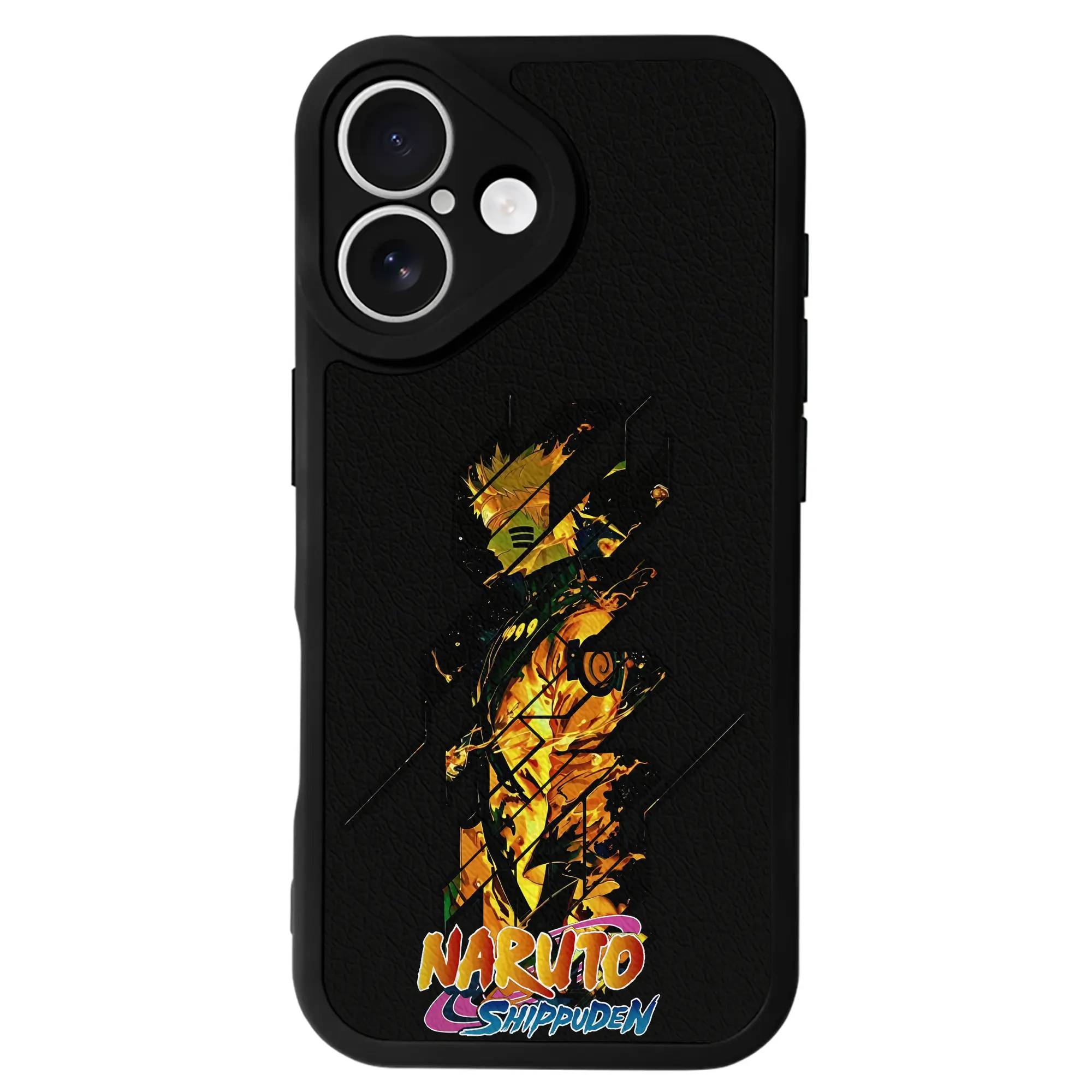 ナルト グッズ うずまき ナルト - IPhone 16シリーズ対応 ・ シリコンスマホケース ・ レザー調 ・ 高精度フィット ・ 耐衝撃 ・ ワイヤレス充電対応 ・ 精密カット